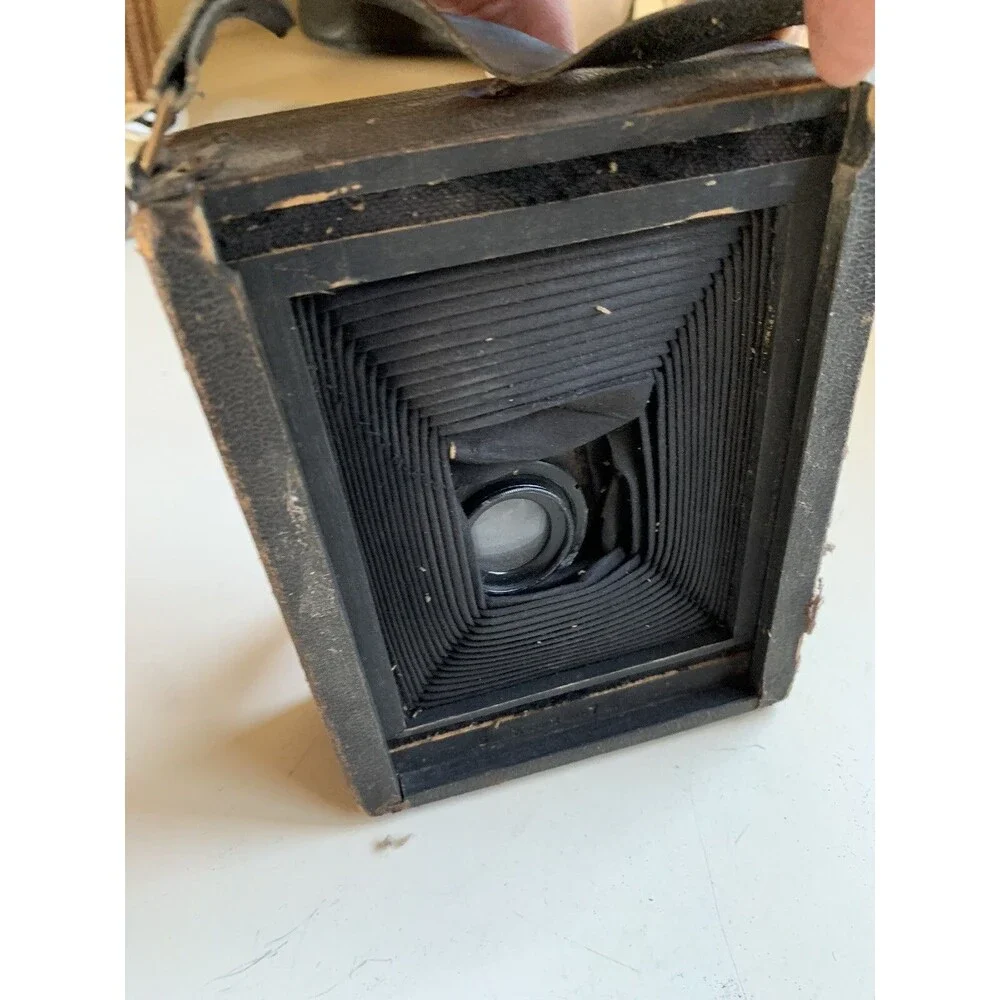 Antique Vintage Folding Camera Vario Rodenstock Munchen 1:6.5 f = 13.5 cm